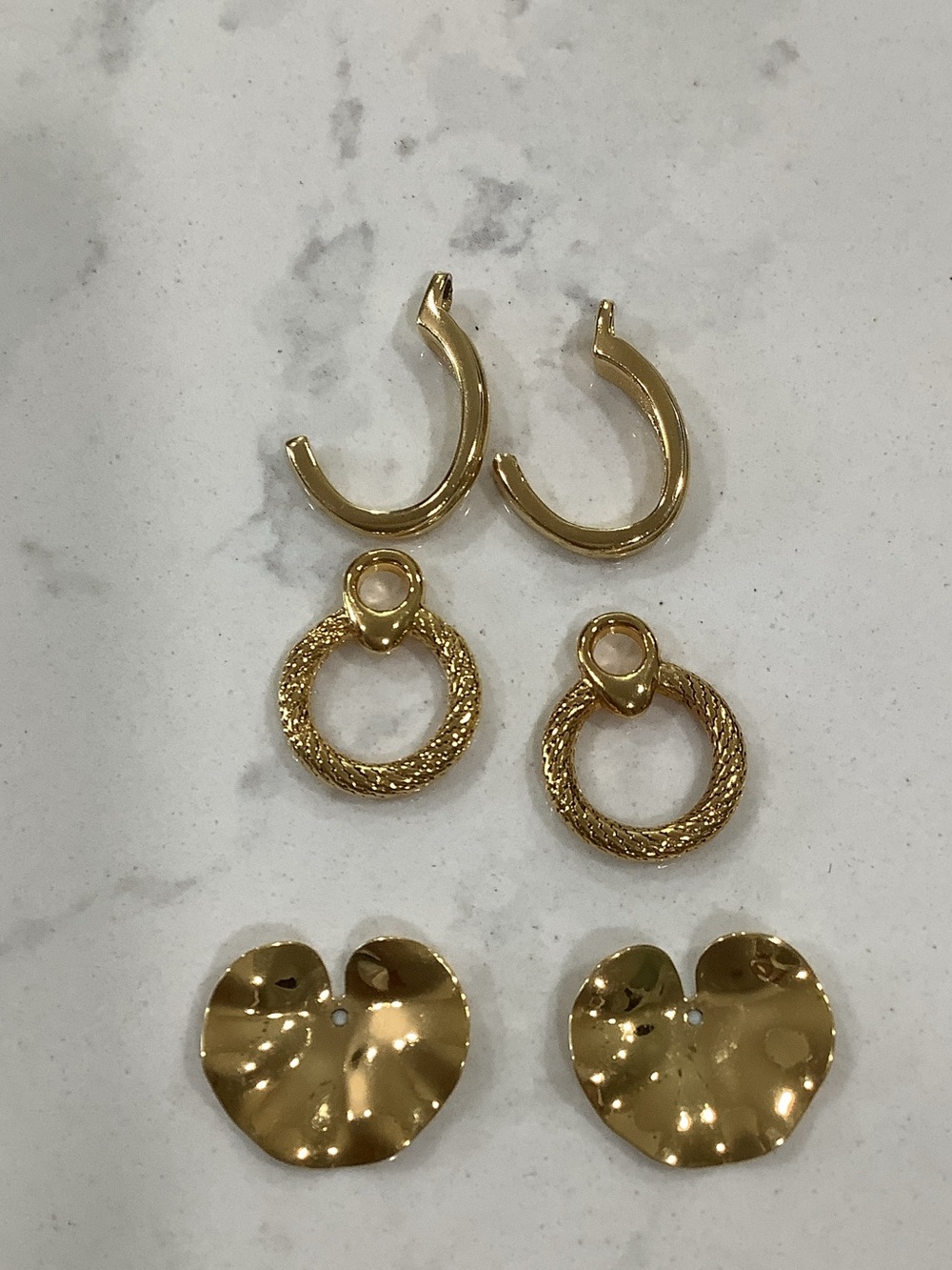 Gold tone Earring Jackets